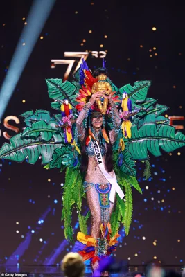 Miss Universe has kicked off in Mexico City as the preliminary contest has started ahead of the final on Saturday. Pictured: Miss Venezuela