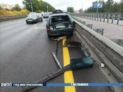 ДТП на МКАД. Фото: УГАИ ГУВД Мингорисполкома