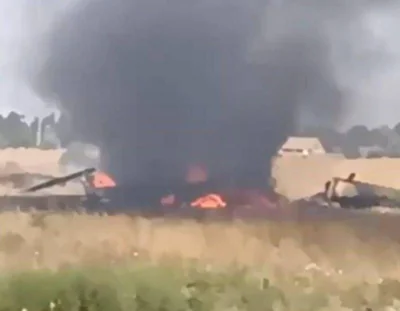 Под Донецком упал российский военный вертолет Ми-8