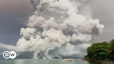 Indonesia's Ruang volcano erupts again, closing airport