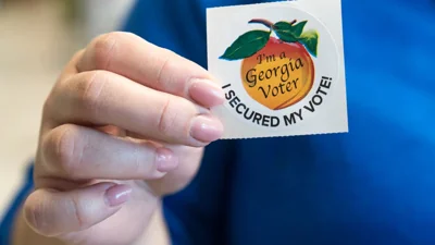 Voter in Georgia