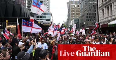 35,000 arrive at New Zealand parliament to protest against controversial Māori treaty bill – as it happened