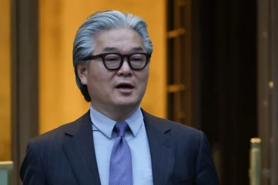 Archegos Capital Management founder Sung Kook "Bill" Hwang leaves following his sentencing on a fraud conviction at the United States District Court in Manhattan in New York City, U.S