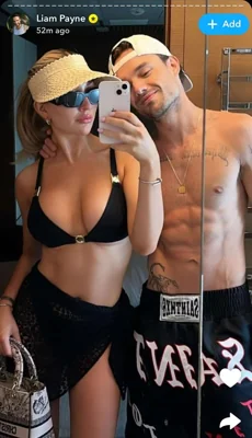 His final Snapchat posts showed him posing with girlfriend Kate Cassidy, only minutes before his death, after reportedly falling around 5pm (ART)