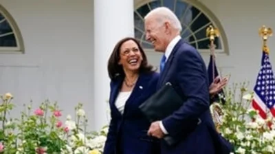 Latest entertainment news on July 22, 2024: President Joe Biden walks with Vice President Kamala Harris 