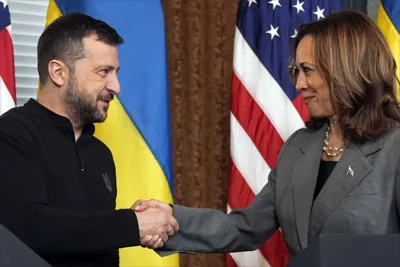 Harris slams Ukraine 'surrender' policy as Zelensky visits White House