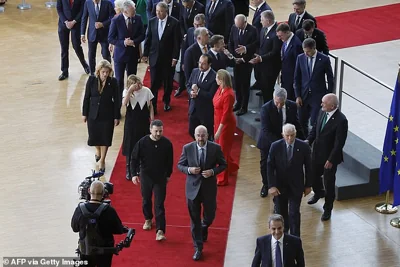 Leaders gather ahead of the EU summit in Brussels on Thursday