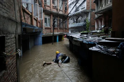 Nepal floods and landslides kill at least 66 people; 69 missing