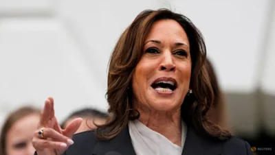 Kamala Harris says she has secured broad support needed to become party's nominee