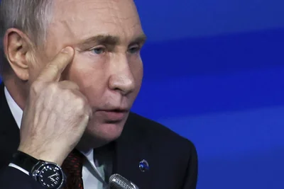 Russian President Vladimir Putin speaks 