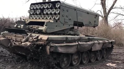 Ukrainian forces destroy rare Russian multi-barrel rocket artillery system and its crew