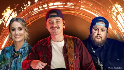 Lainey Wilson, Morgan Wallen and Jelly Roll split