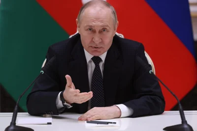 Russia, President, Vladimir, Putin, in, Belarus