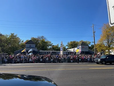 Trump supporters waited for hours for his McDonald's visit