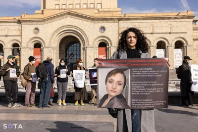 В Ереване прошёл пикет памяти Айшат Баймурадовой