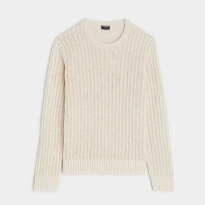 Textured Linen Crewneck