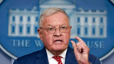 Keith Kellogg speaks during a press briefing at the White House in Washington, Tuesday, Sept. 22, 2020.