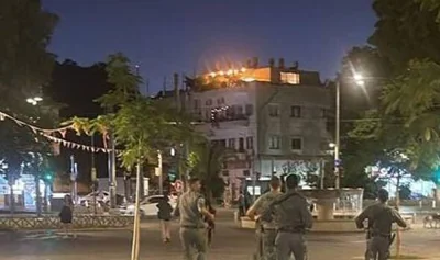 Security forces rushed to the scene in Tel Aviv.