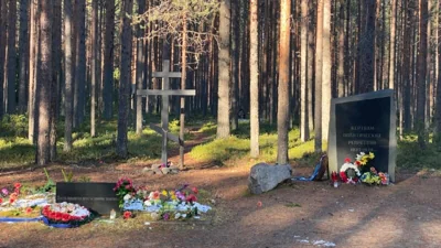 С кладбища репрессированных в Красном Бору пропали памятные знаки