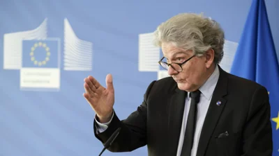 Breton says he is stepping down as France's EU commissioner, citing spat with von der Leyen