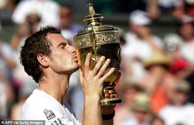 Murray became Britain's first men's champion since Fred Perry to lift the trophy at Wimbledon in July 2013 after beating Novak Djokovic