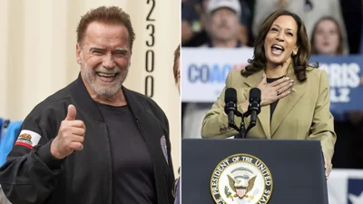 Former CA Gov. Arnold Schwarzenegger endorses Kamala Harris and Tim Walz