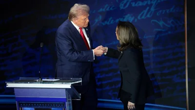 ABC News Hosts Presidential Debate Between Donald Trump And VP Kamala Harris At The National Constitution Center In Philadelphia