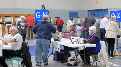 Two polling locations briefly evacuated after false bomb threats in Georgia