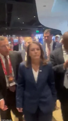 A surreal scene unfolded at the Republican National Convention on Wednesday as two irate senior senators chased the embattled director of the U.S. Secret Service, Kimberly Cheatle, into a women¿s bathroom