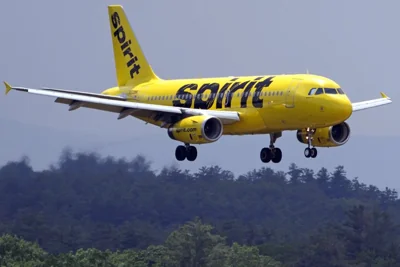 A Spirit Airlines Airbus