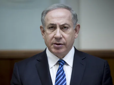 Israeli Prime Minister Benjamin Netanyahu chairs the weekly