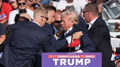 Shots fired towards Trump in Pennsylvania