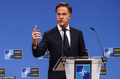 NATO Secretary-General Mark Rutte holds a press conference, ahead of a meeting of NATO Defence Ministers in Brussels, Belgium