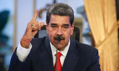 President Nicolás Maduro speaks at the Miraflores presidential palace in Caracas on Friday