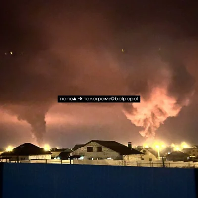 В селе Драгунское Белгородского округа после атаки нескольких БПЛА горит электроподстанция