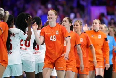 The women’s handball prelims are underway ahead of the opening ceremony