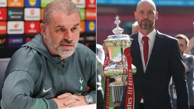 Ange Postecoglou claims Europa League glory at Tottenham would be ‘on another planet’ to Ten Hag’s Man Utd FA Cup win