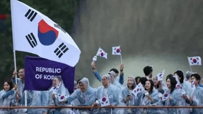 The South Korean Sports ministry expressed “regret over the announcement during the opening ceremony of the 2024 Paris Olympics".(X)