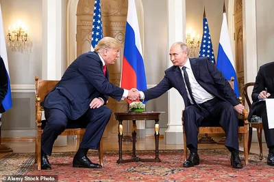 Russia benefits from Trump's support over Ukraine, Trump benefits from Vladimir Putin 'pushing the pedal to the metal' to get him elected again, Tom Leonard writes