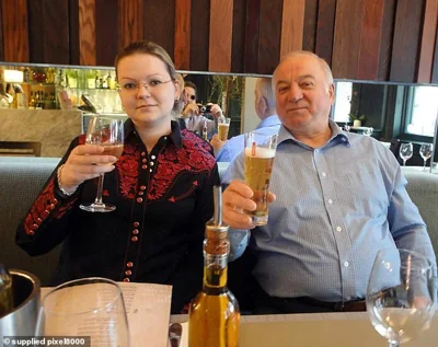 Sergei Skripal and his daughter Yulia (pictured) nearly died after Russian agents are believed to have sprayed military-grade chemical Novichok on the front door of their house