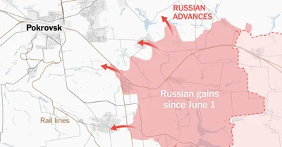 How Russia’s Steady Advance Threatens Ukraine’s East