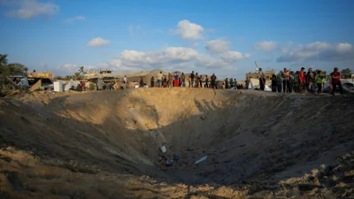 An Israeli strike on a Gaza humanitarian zone tent camp kills at least 19 people, Palestinians say