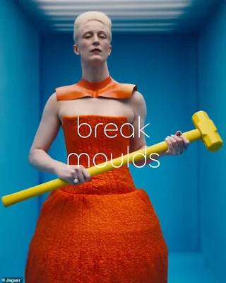 The ad occasionally pops up with text reading 'create exuberant', 'live vivid', 'delete ordinary', 'break moulds' and 'copy nothing'