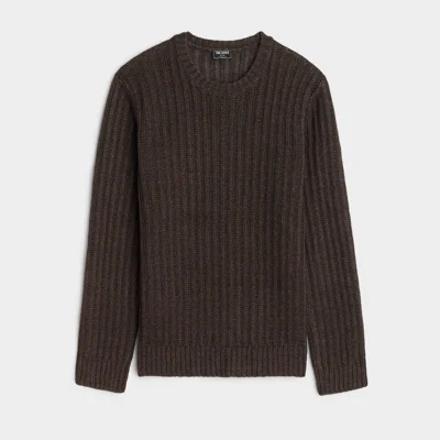 Textured Linen Crewneck