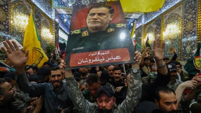 Funeral held in Iraq for Iranian general killed by Israel with Nasrallah