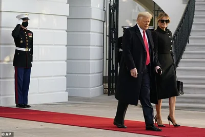 Donald and Melania Trump leave the White House on January 20th, 2021 and do not attend Joe Biden's inauguration