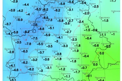 В Ошмянах сегодня было минус 8,8°С