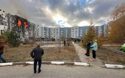 Дрон попал в жилой дом в Белгороде