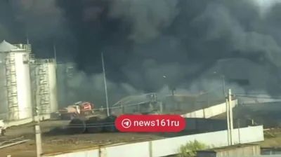 У Ростовській області велика пожежа біля нафтосховища