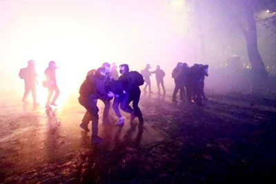 Georgian police detain protesters